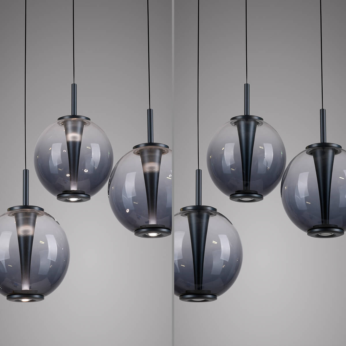 PURE E-Infinity Pendelleuchte mit e-LIFT und CCT