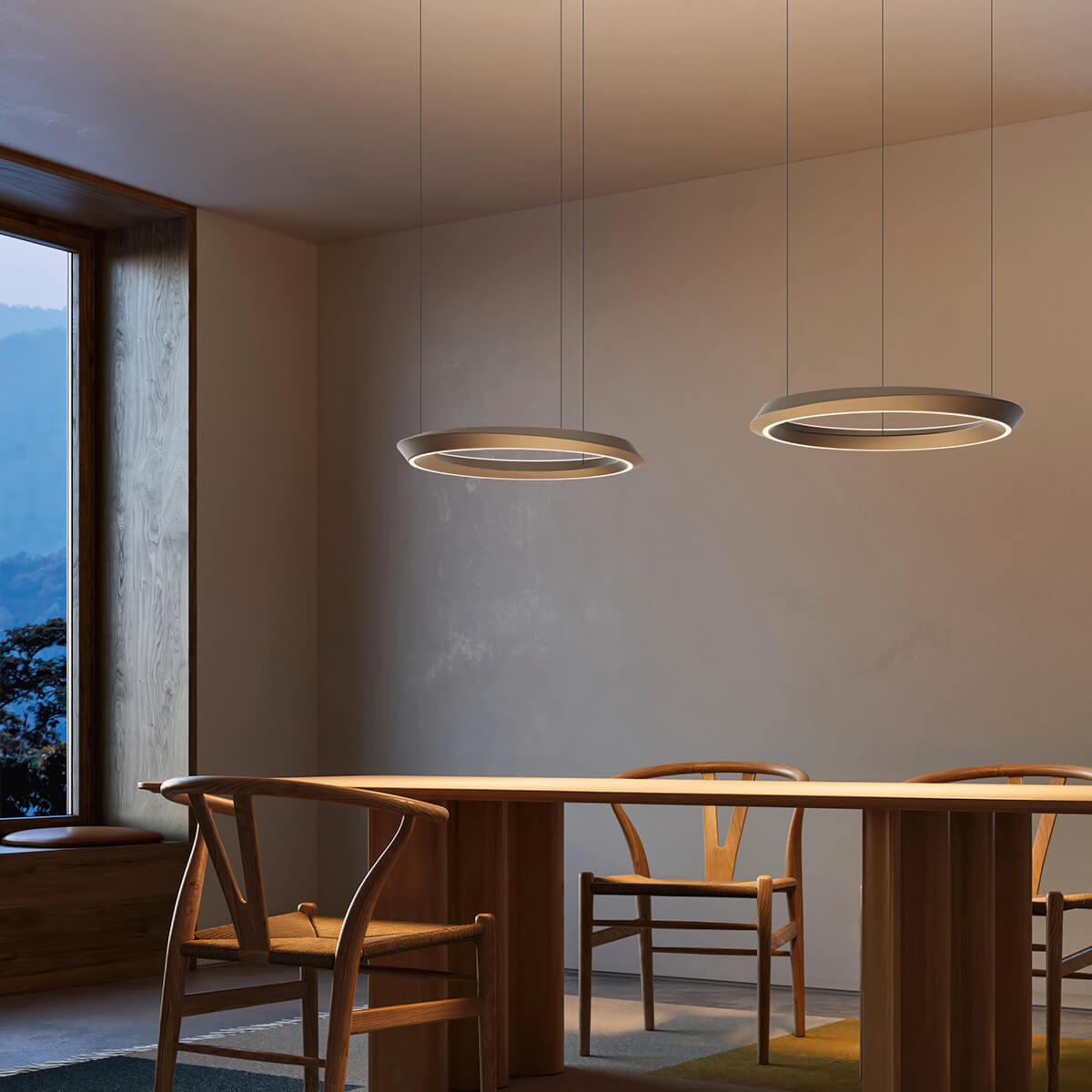 Lodes Tidal Adjustable LED Pendelleuchte, champagne matt