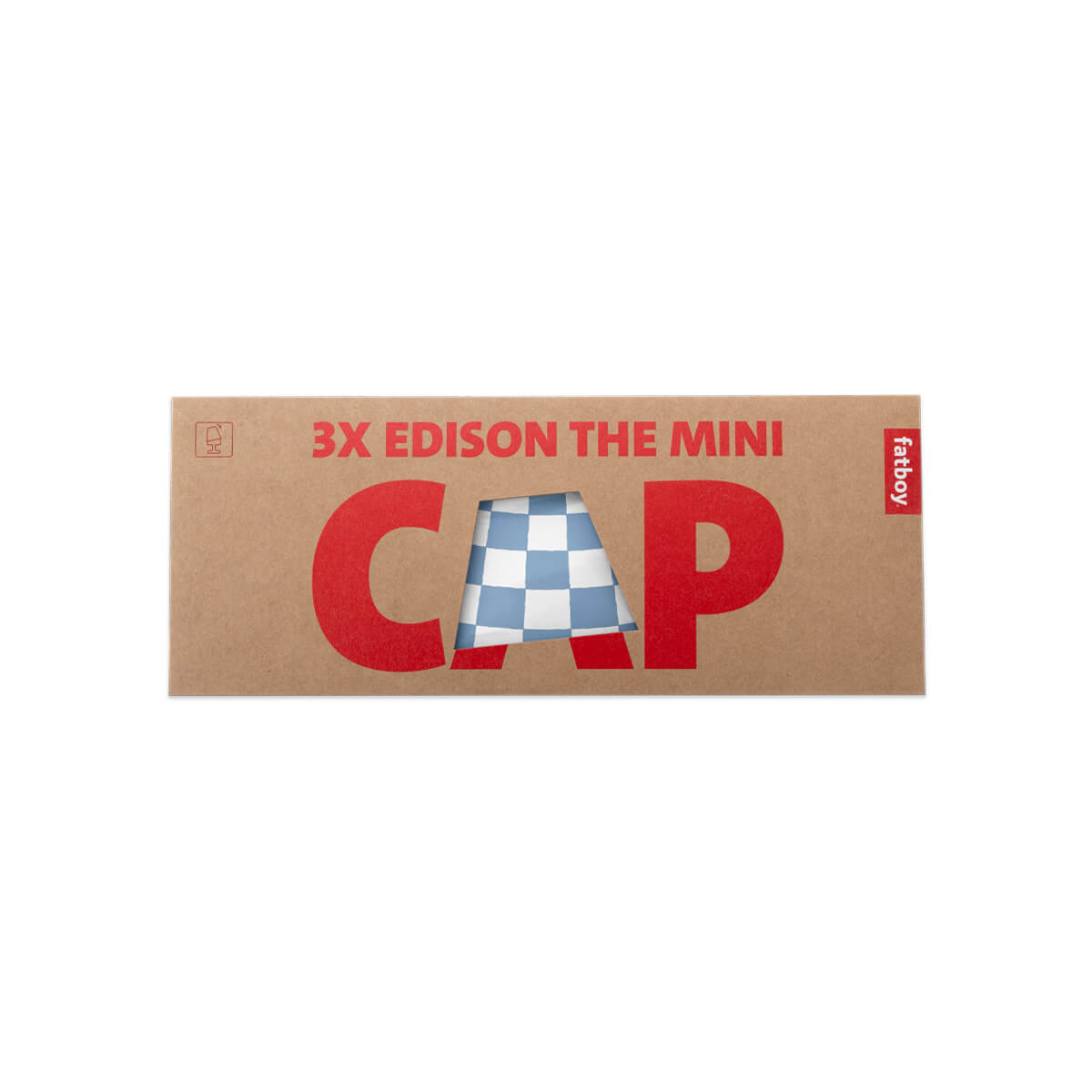 Fatboy Mini Cappie Wave Ground, 3er-Set, für Edison the Mini, blau-weiß
