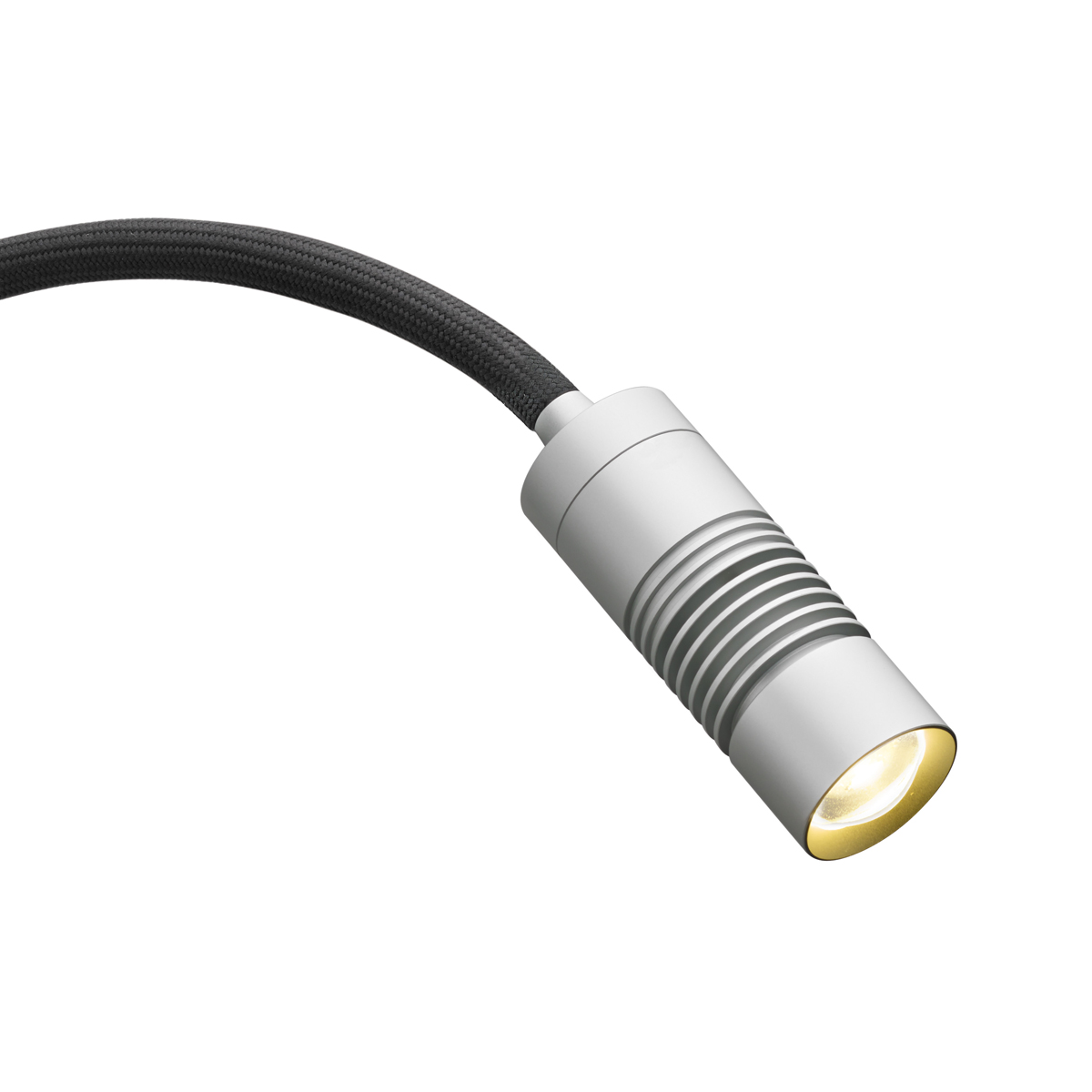 Oligo A Little Bit LED Stehleuchte, schwarz matt, Kopf: Chrom matt