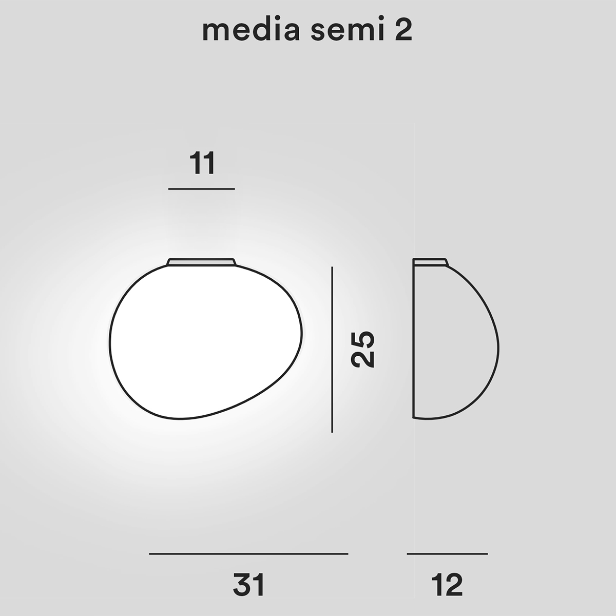 Foscarini Gregg Media Semi 2 Parete
