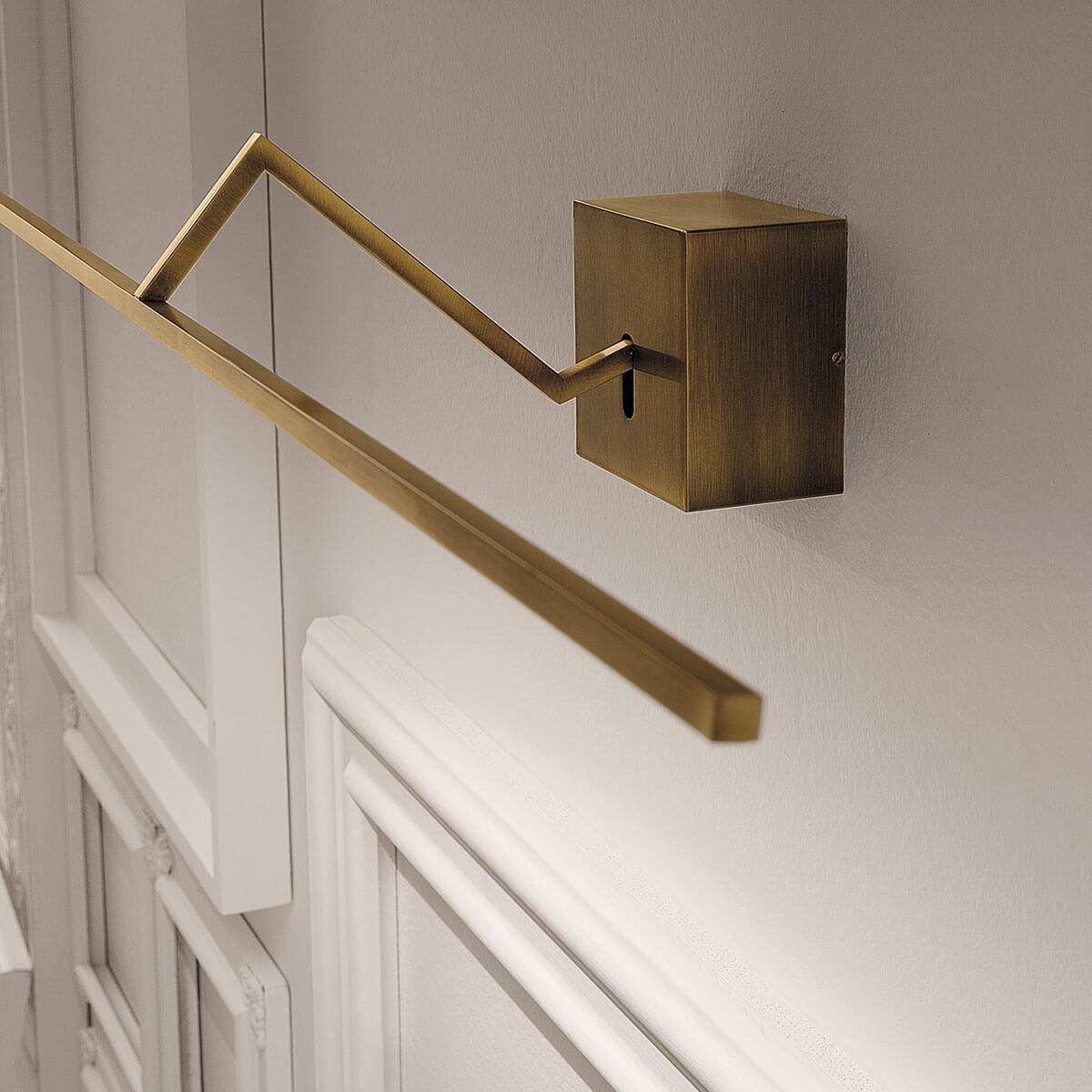 Icone Zeta LED Bilderleuchte, Länge: 50 cm, Bronze gebürstet