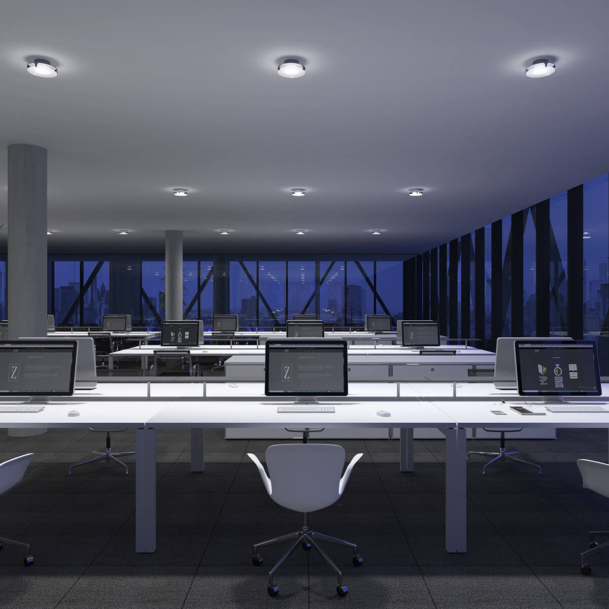 Top Light Paxx LED Deckenleuchte, verschiedene Ausführungen, mit Glas matt (auf Anfrage erhältlich)