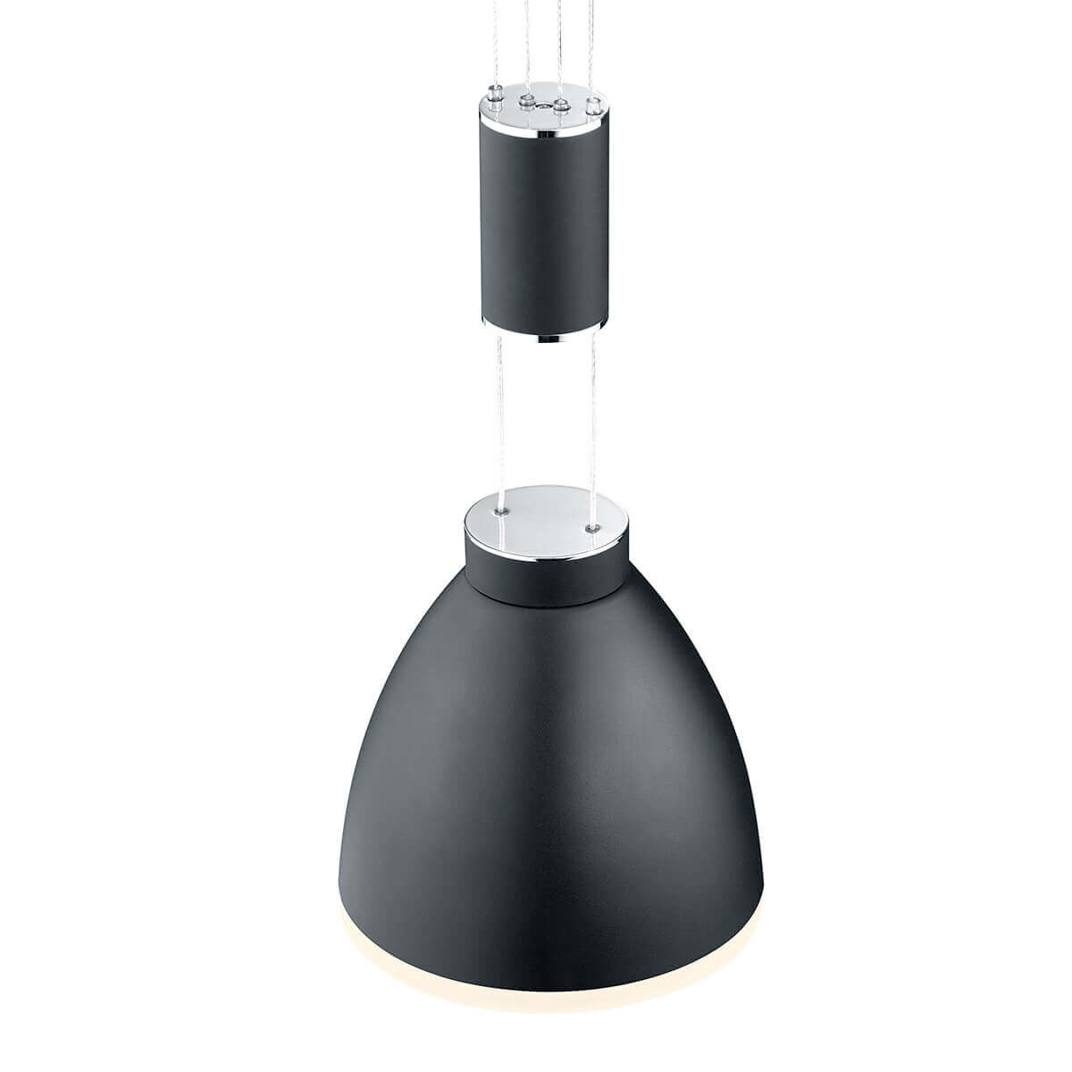 HELL Leni LED Pendelleuchte, 3-flg., mit Rondell, schwarz