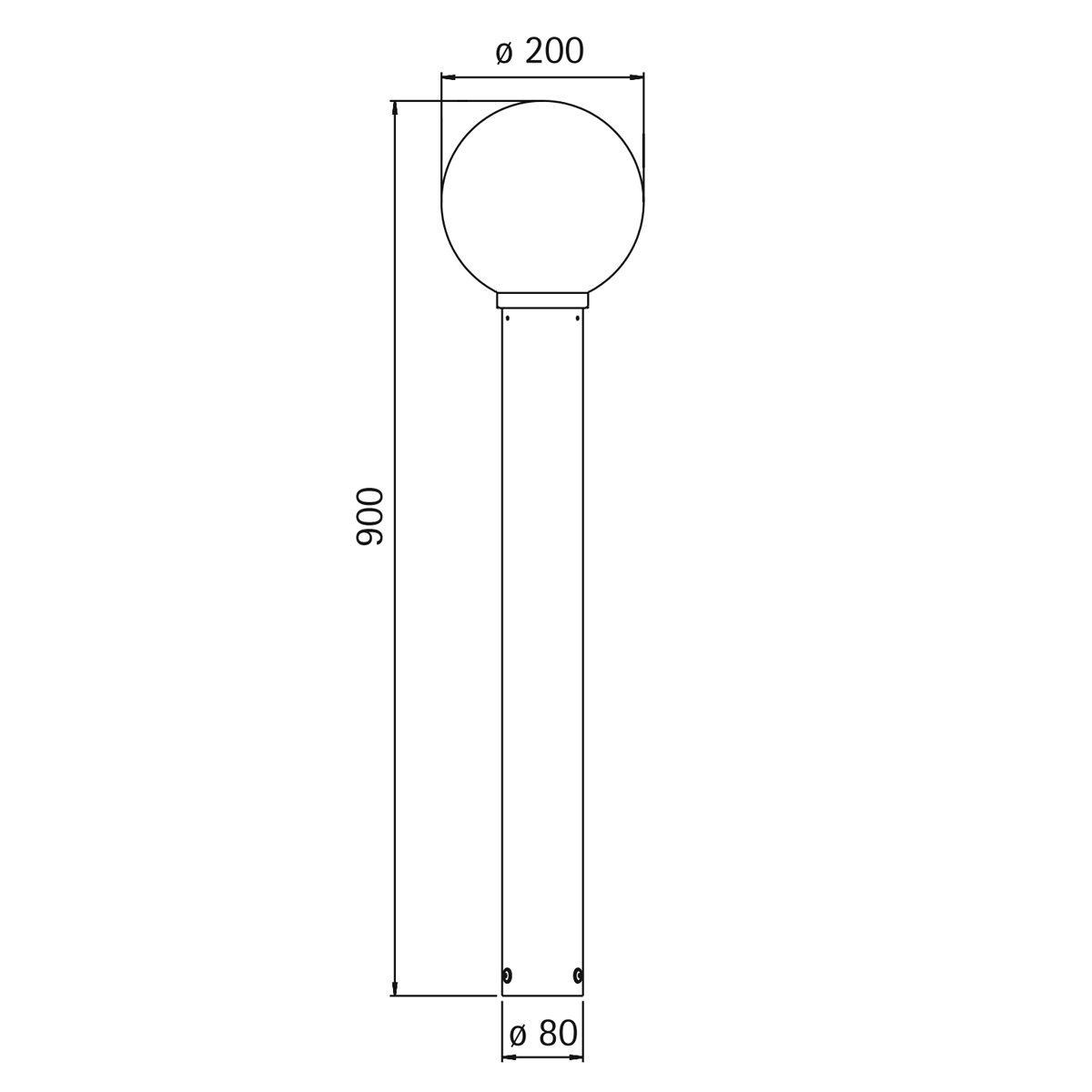 Albert Leuchten 692261 Pollerleuchte