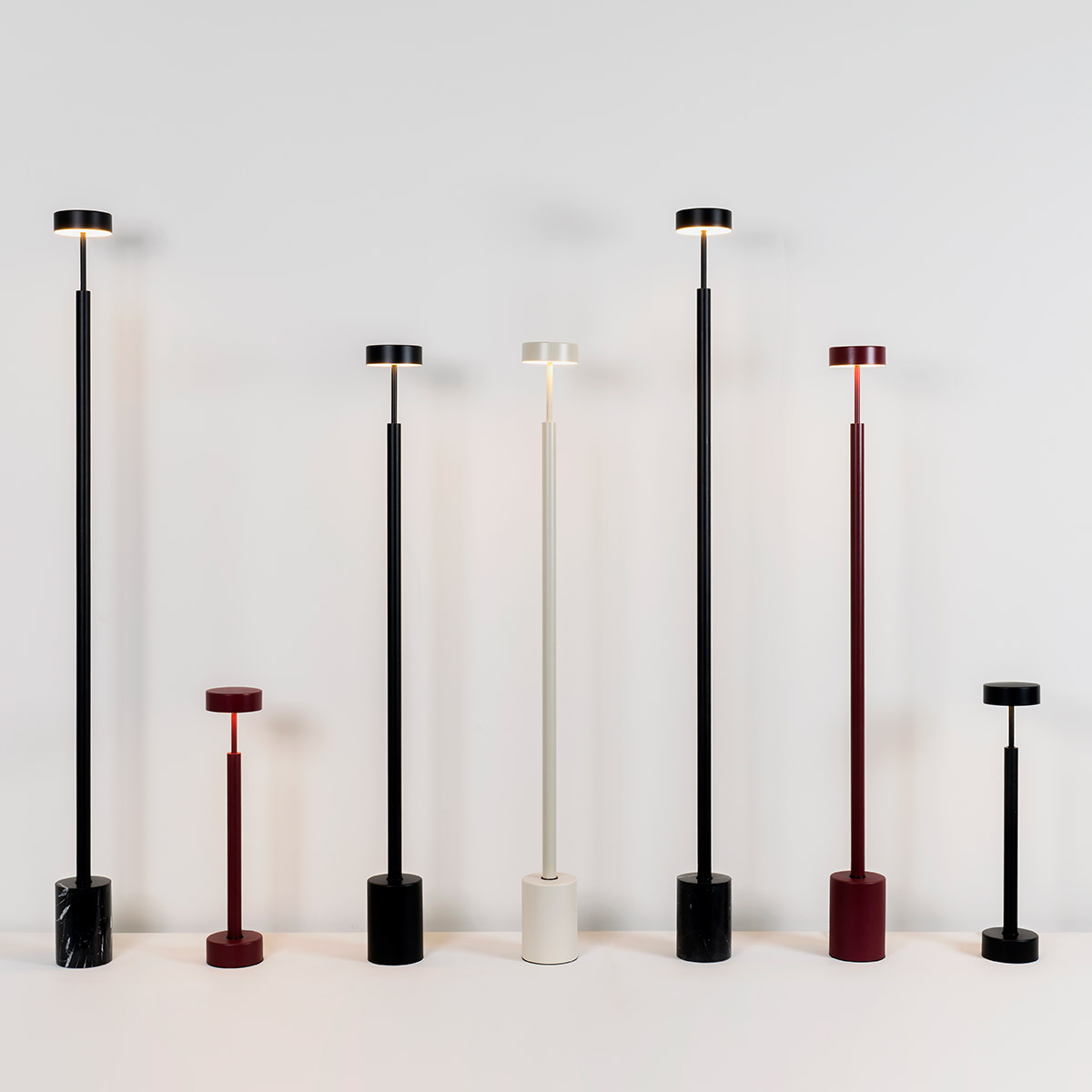Milan Peak LED Steh- und Tischleuchten, Mix