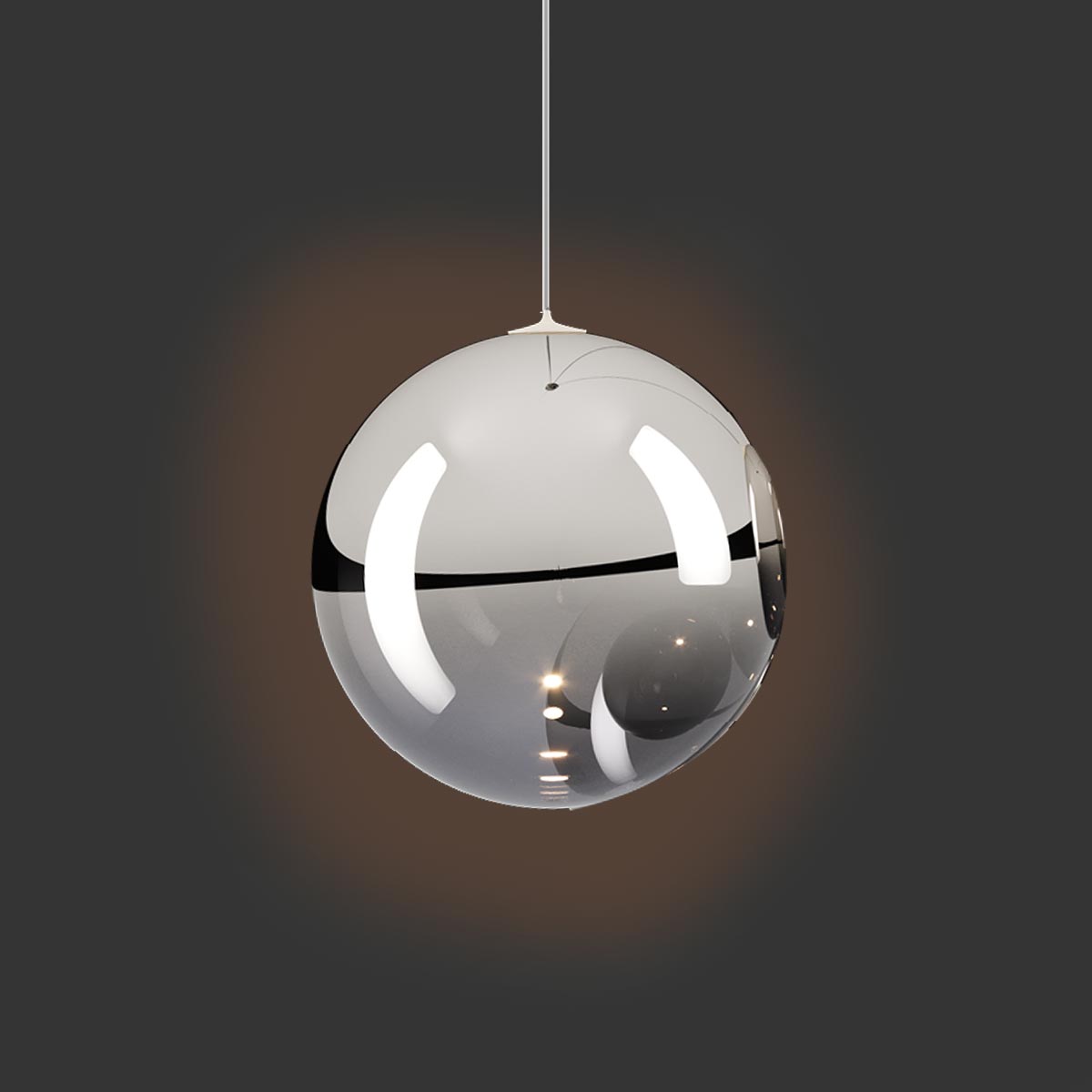 Lodes Random Solo 18 LED Pendelleuchte, Chrom