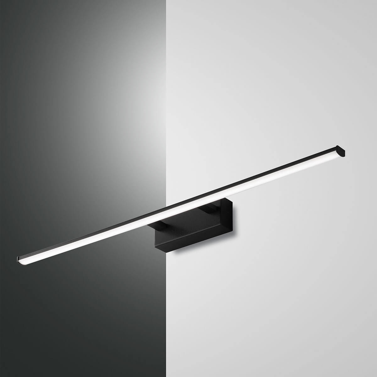 Fabas Luce Nala LED Wandleuchte, Länge: 75 cm, schwarz