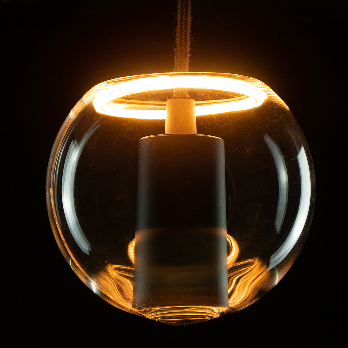 Segula LED Floating Globe 125 inside klar E27, 4,5 W, 2200 K, dimmbar, Ø: 12,5 cm