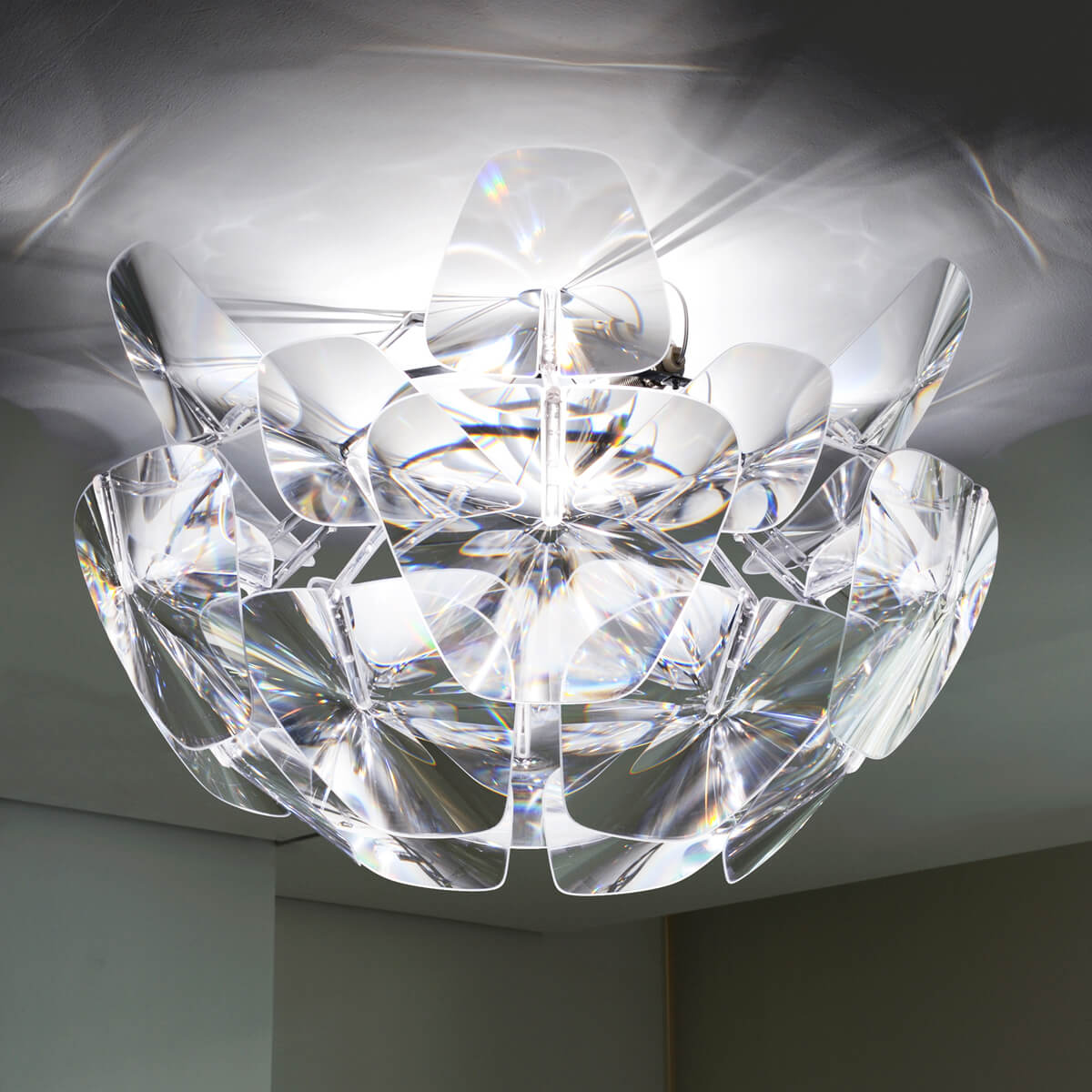 Luceplan Hope Soffitto, Ø: 69 cm, transparent