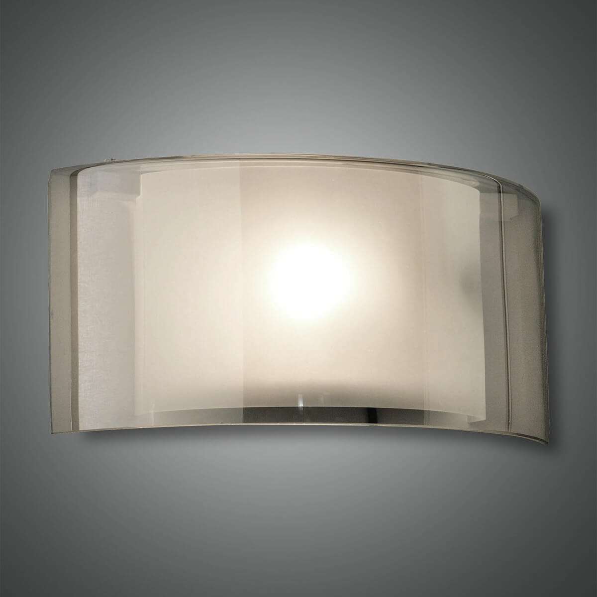 Fabas Luce Alide Wandleuchte, grau transparent