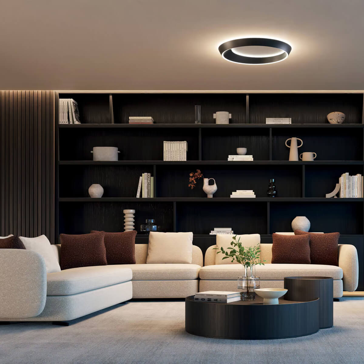 Lodes Tidal 60 LED Deckenleuchte, schwarz