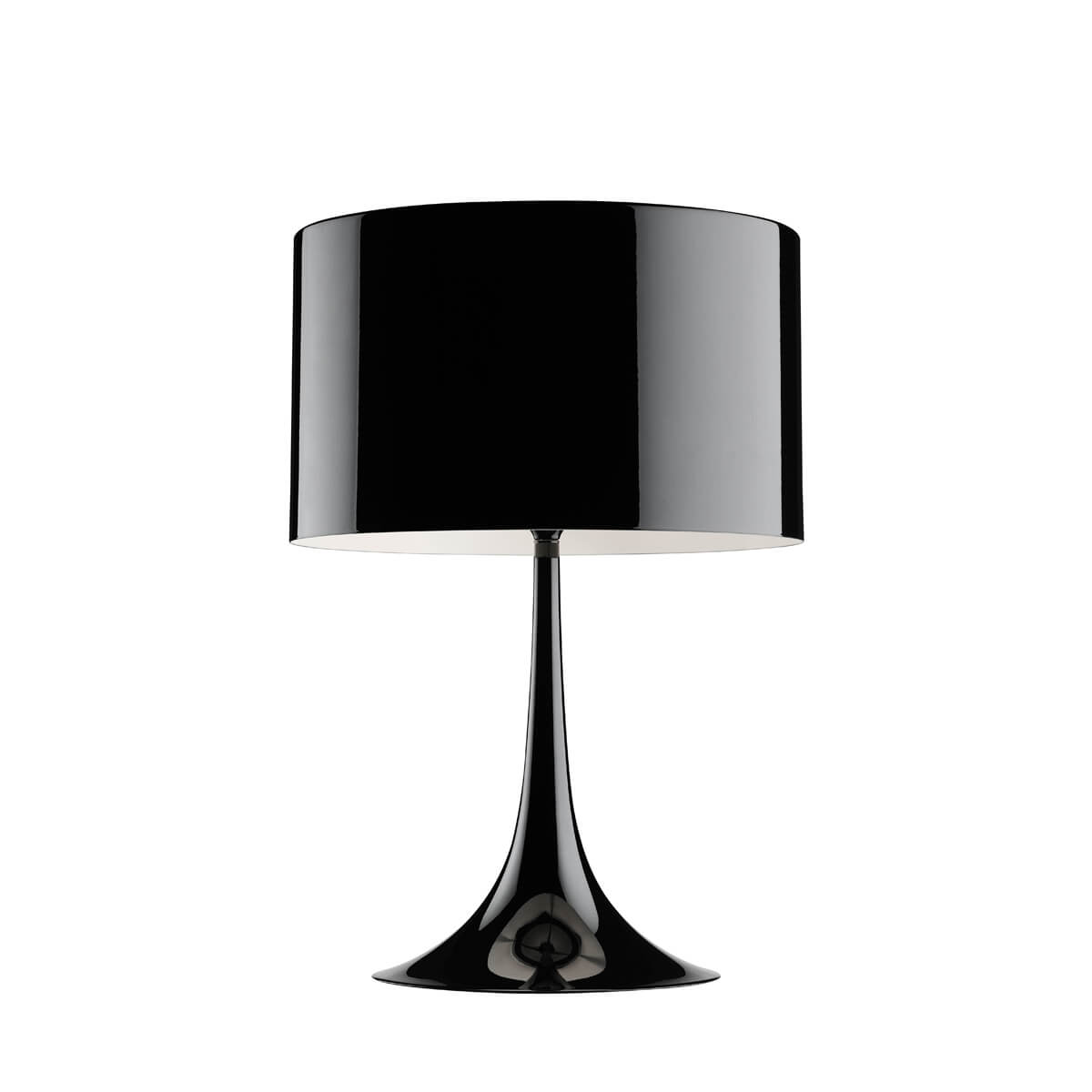 Flos Spun Light T1 Tischleuchte, schwarz glänzend