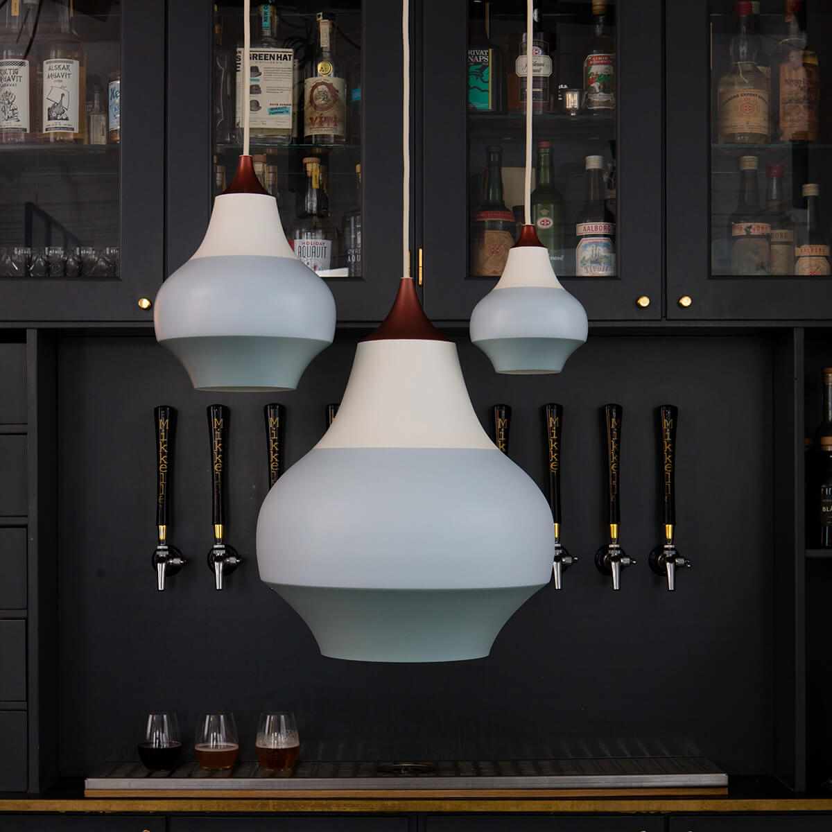 Louis Poulsen Cirque Pendelleuchte, Ø: 15 cm, 22 cm und 38 cm, Kupfer