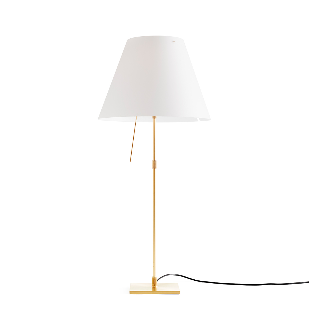 Costanza Tavolo Teleskop mit Touchdimmer, Messing