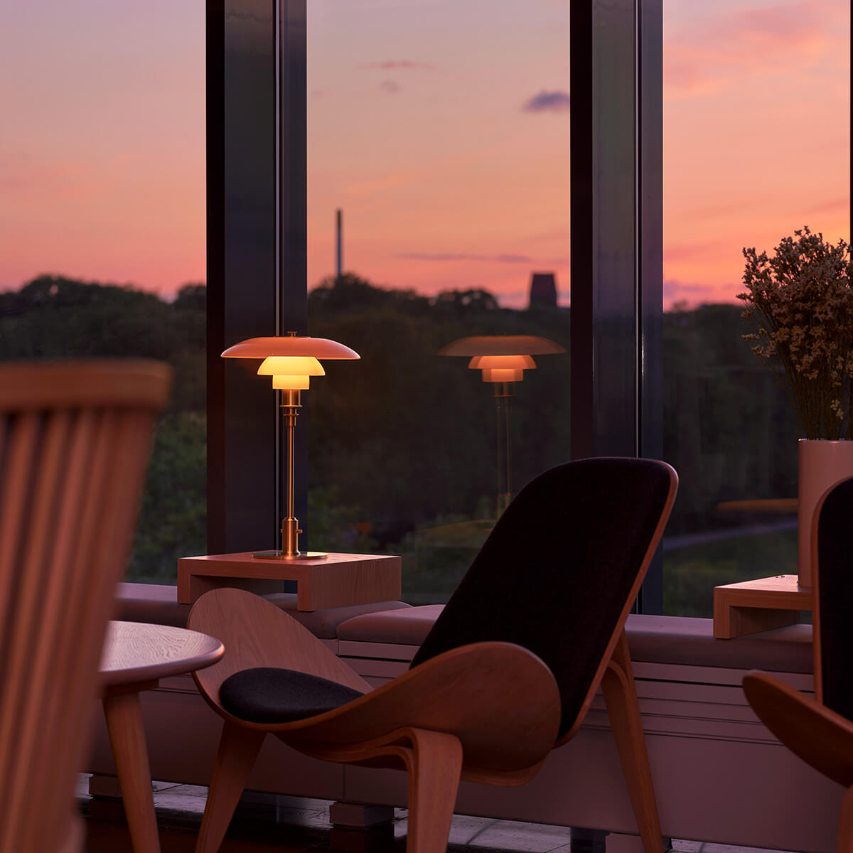 Louis Poulsen PH 3/2 Tischleuchte, Messing metallisiert