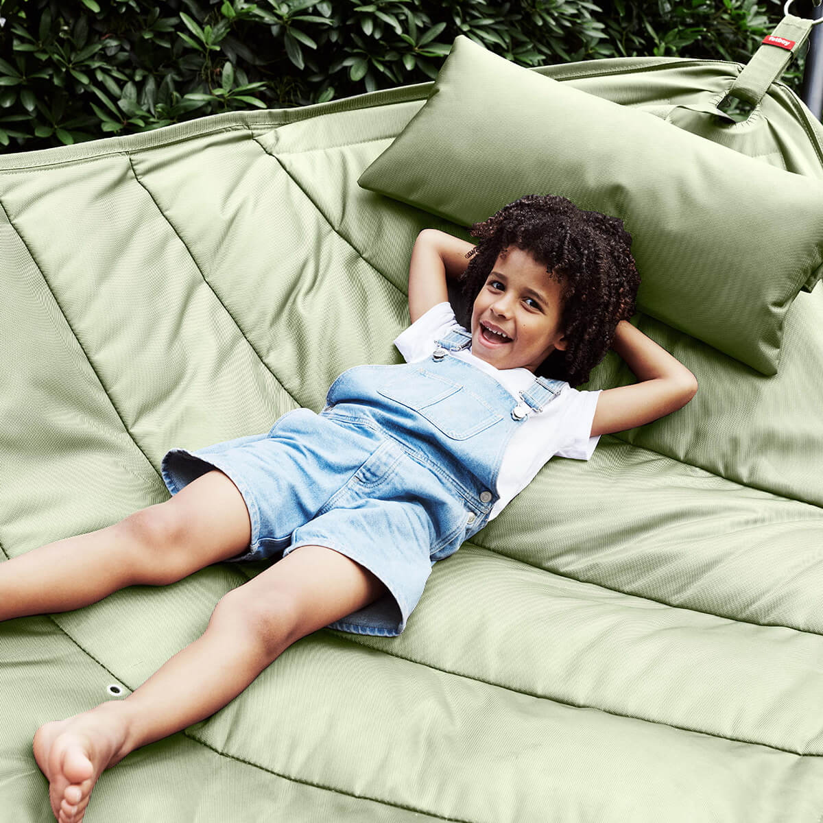 Fatboy Headdemock Pillow Kissen mit der Headdemock Hängematte, Seagrass (grün) (separat erhältlich)