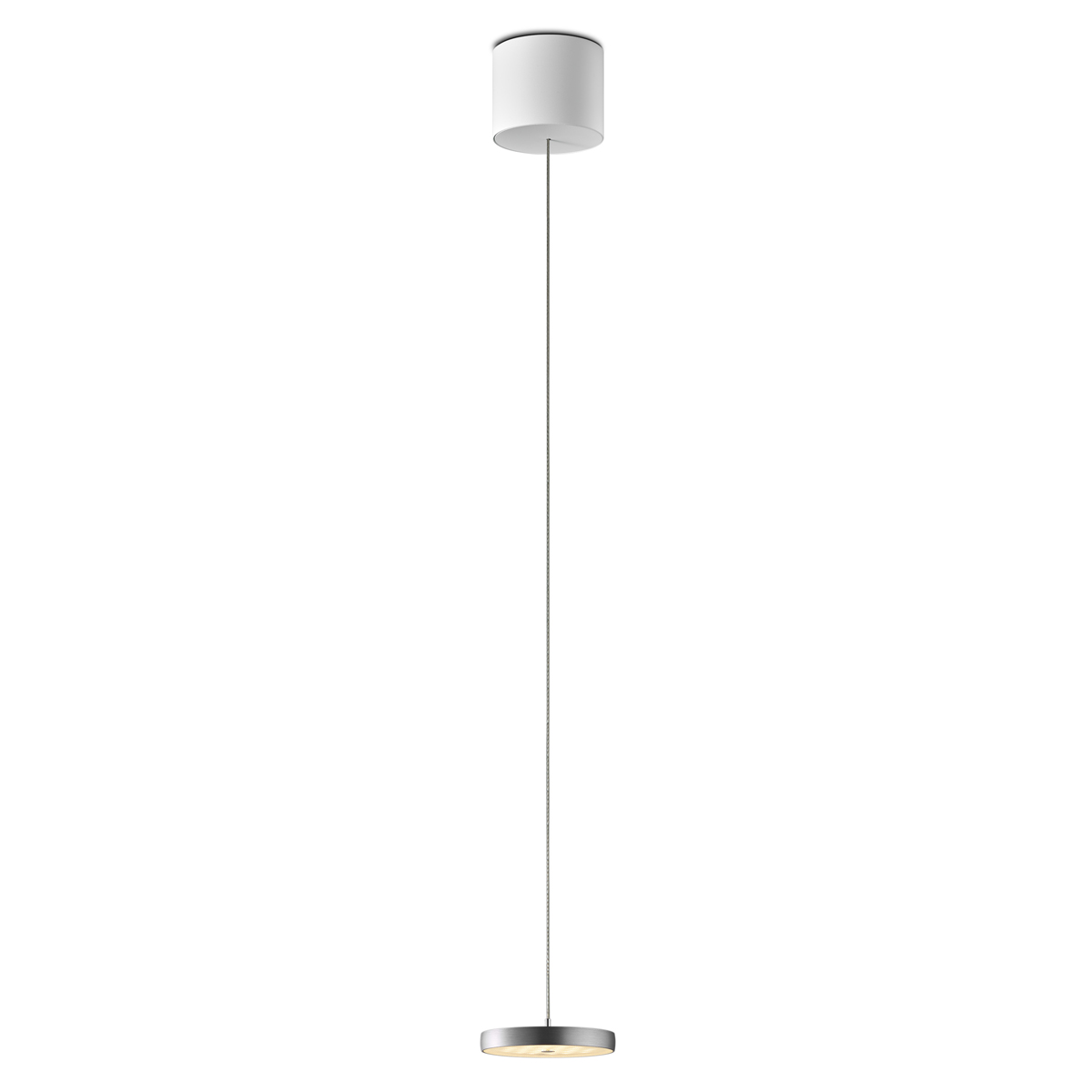 Oligo Decent LED Pendelleuchte, TW, unsichtbare Höhenverstellung, Aluminium gebürstet