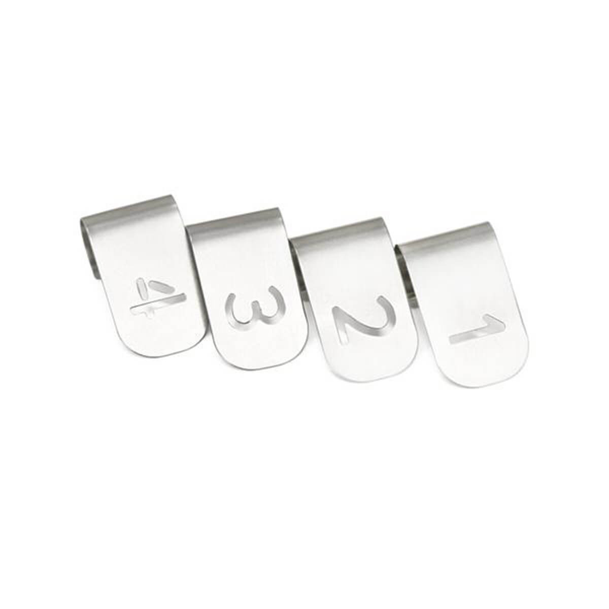 Meater Edelstahl-Clips zur Unterscheidung der einzelnen Thermometer (inbegriffen)