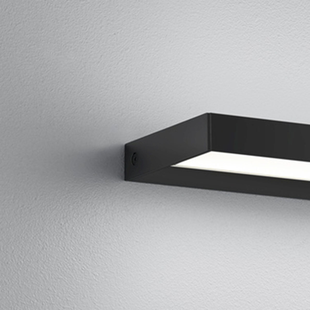 Helestra Slate LED Wand- / Spiegelleuchte, Länge: 30 cm, schwarz matt