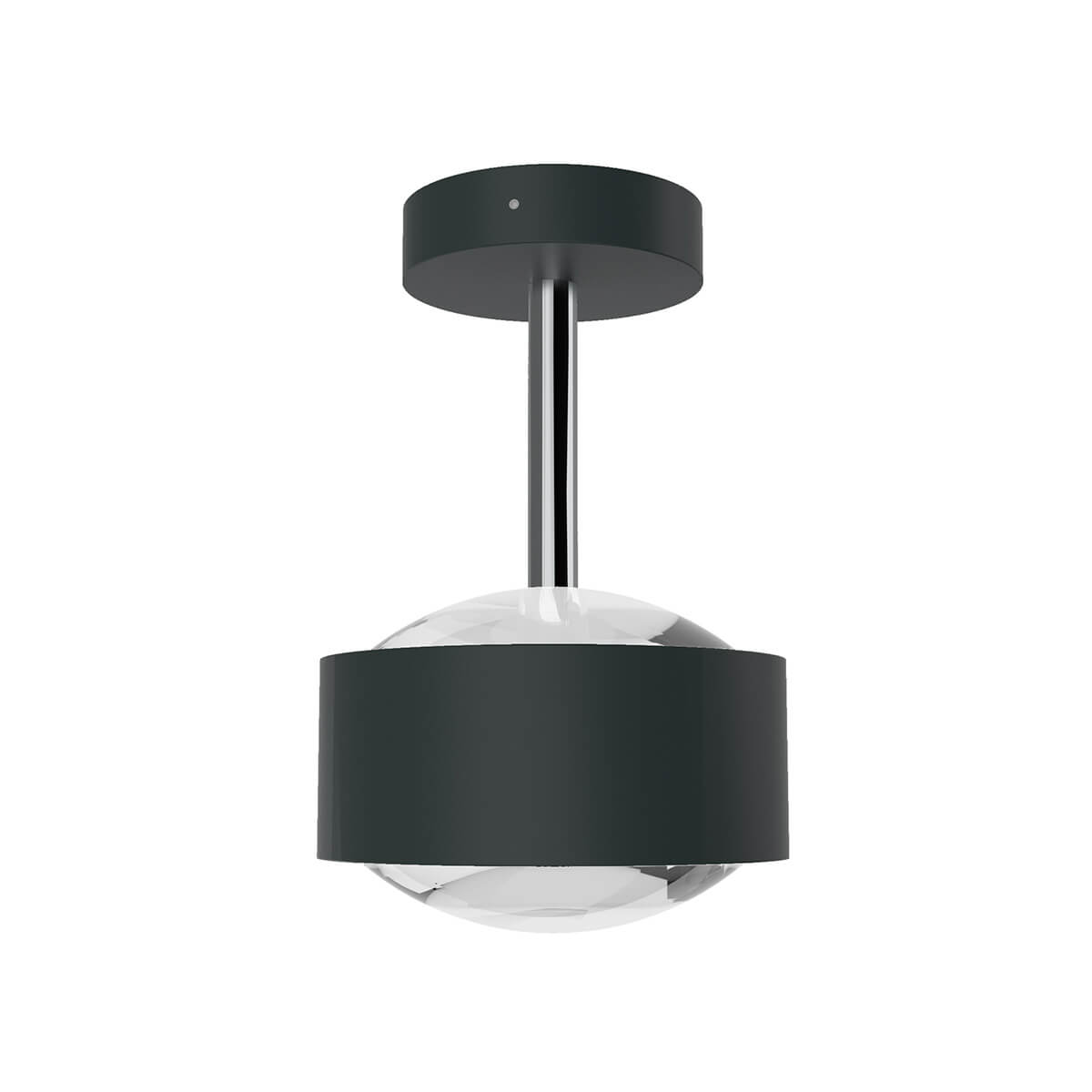 Top Light Puk Maxx Eye Ceiling Deckenleuchte, Gehäuse, anthrazit matt / Chrom, mit Linse klar (nicht inbegriffen)