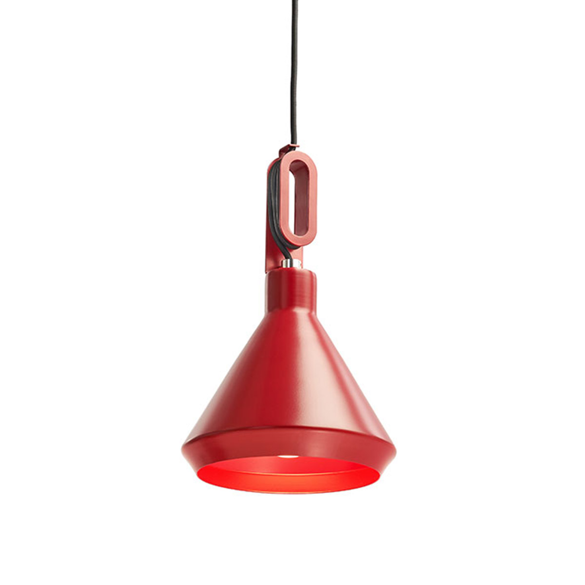 Zava Driyos Pendelleuchte, Ø: 21 cm, kaminrot