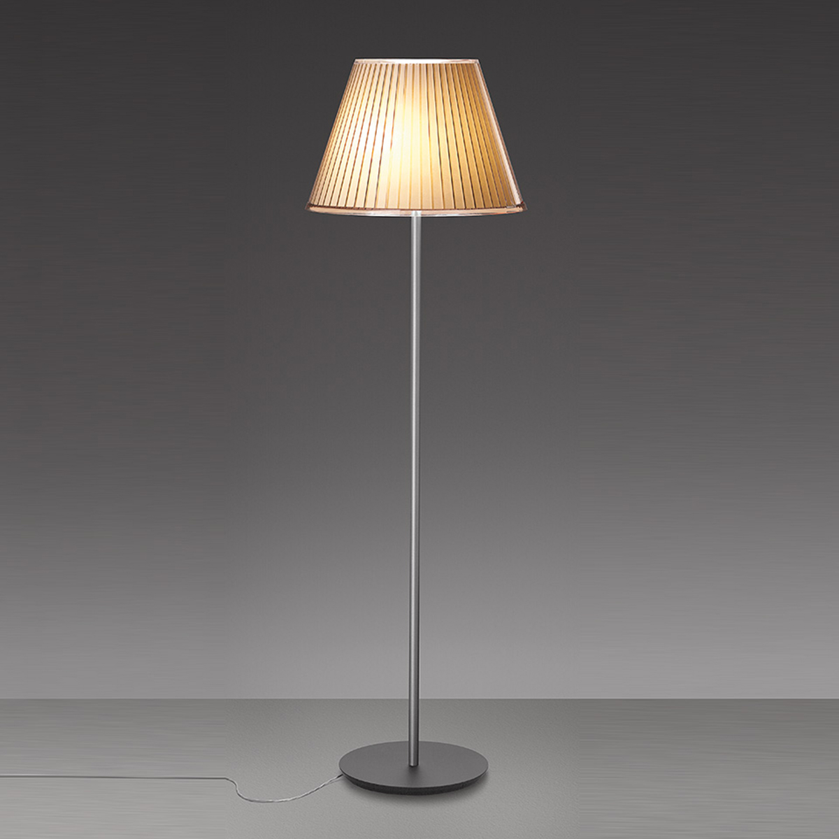 Artemide Design Choose Mega Terra, Schirm: Pergament, Stuktur: anthrazitgrau