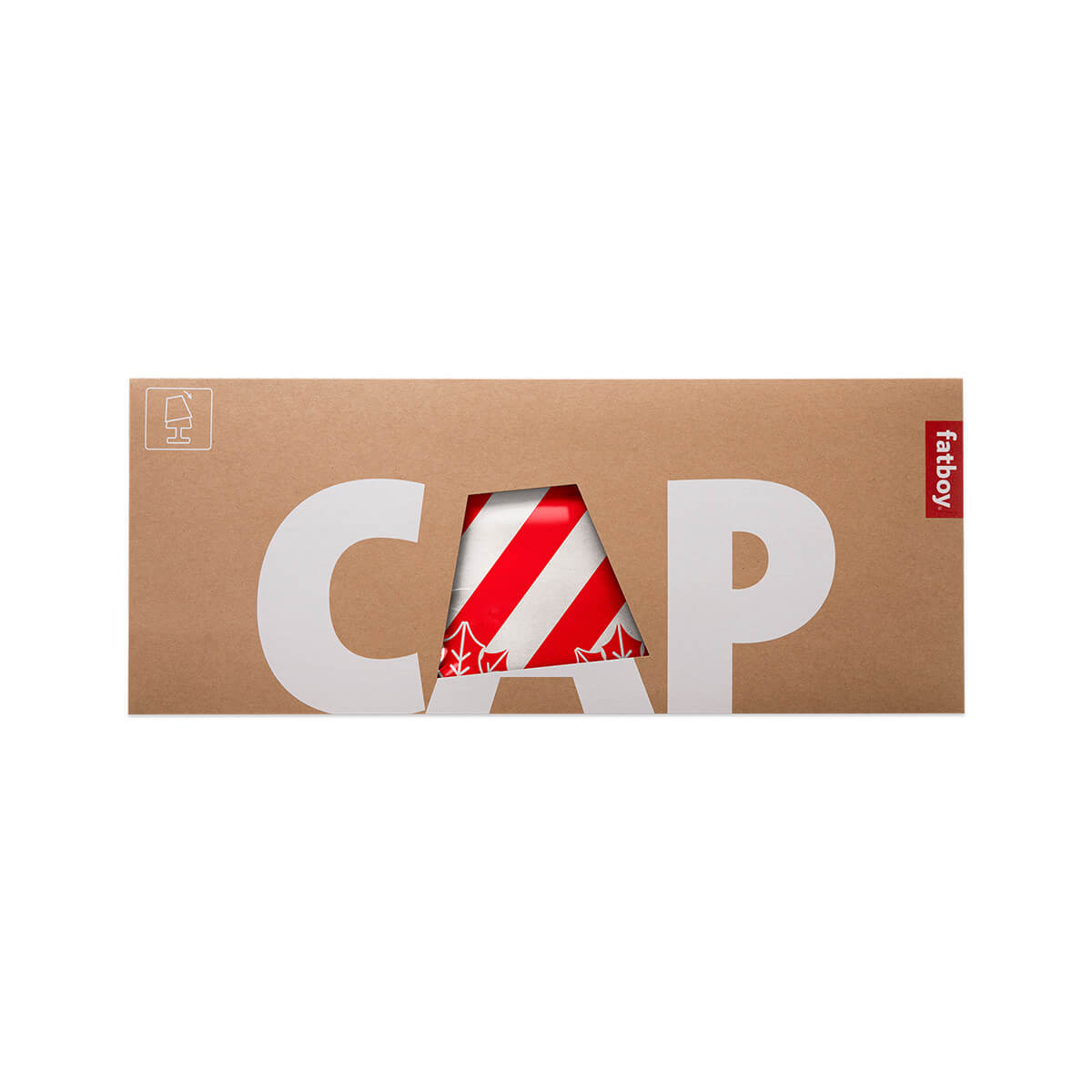 Fatboy X-mas Cooper Cappie Stripemas für Edison the Petit, rot-weiß, Verpackung