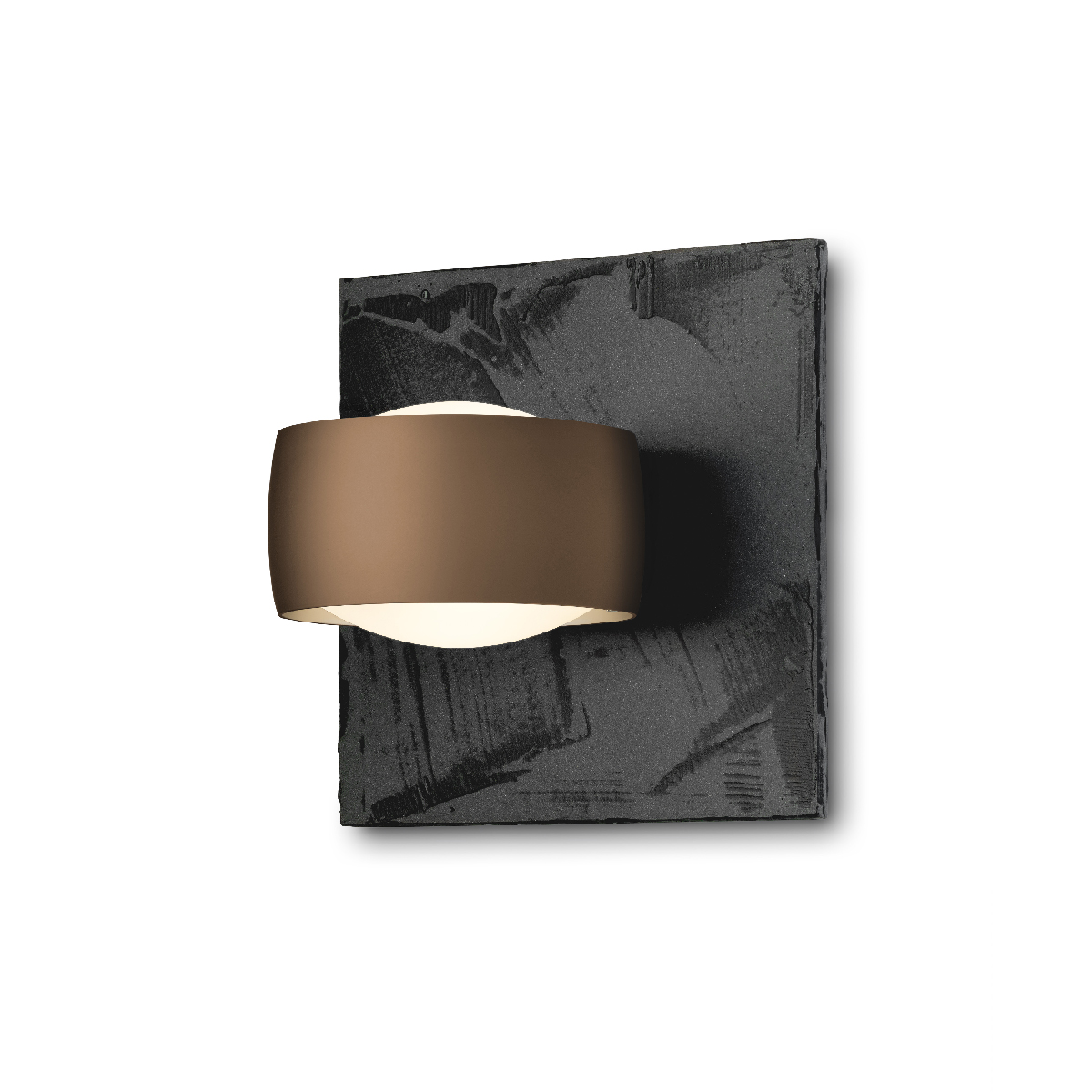 Oligo Grace Unlimited LED Wandleuchte, Schiefer Struktur, Tunable White, Kopf: Brazilian brown