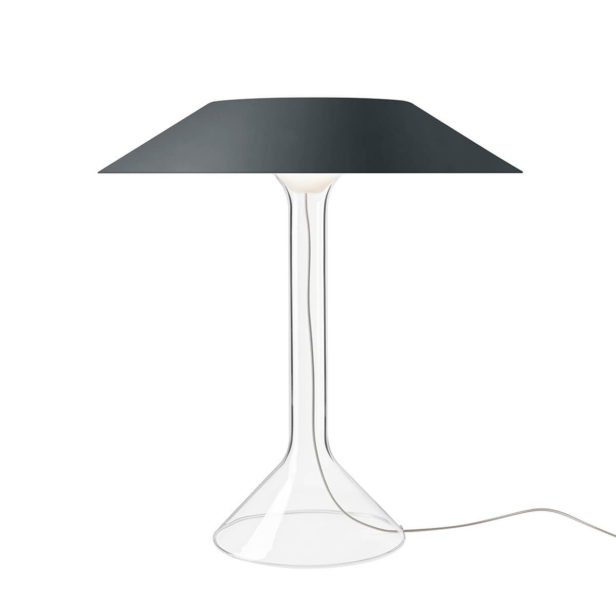 Foscarini Chapeaux M LED Tavolo, grigio (grau)