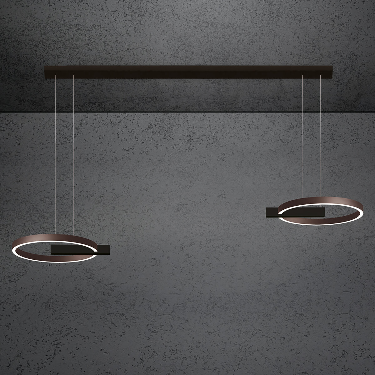 schwarz / Bronze eloxal