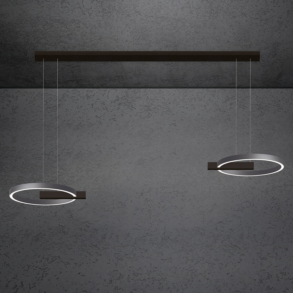 schwarz / anthrazit eloxal