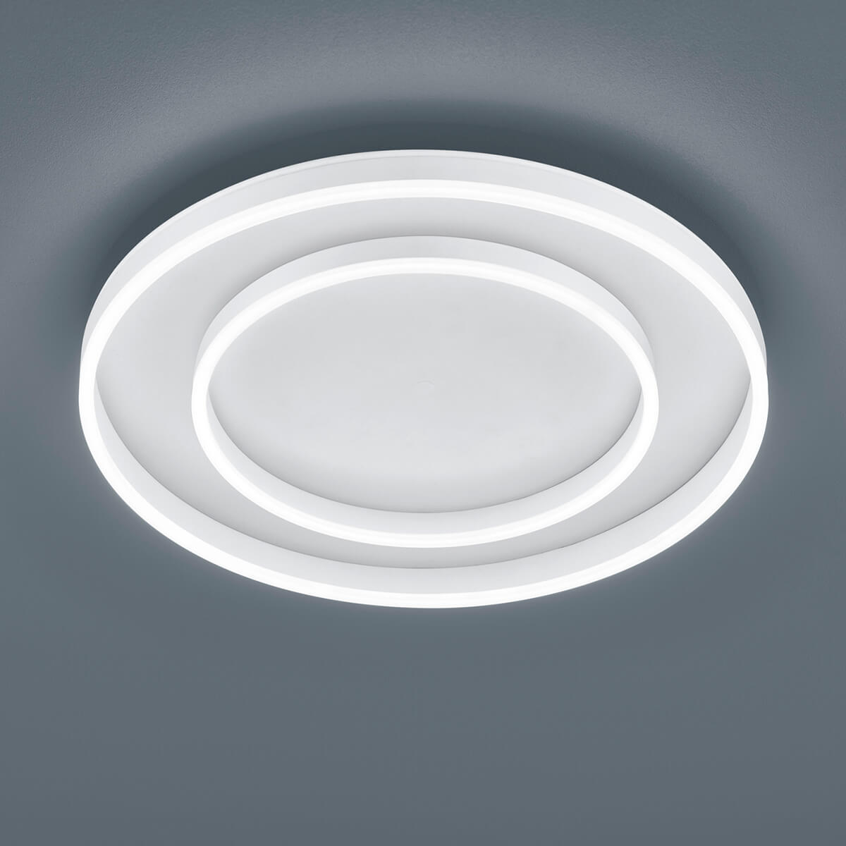 Helestra Sona LED Deckenleuchte, Ø: 59,5 cm mit Casambi-Modul, weiß matt