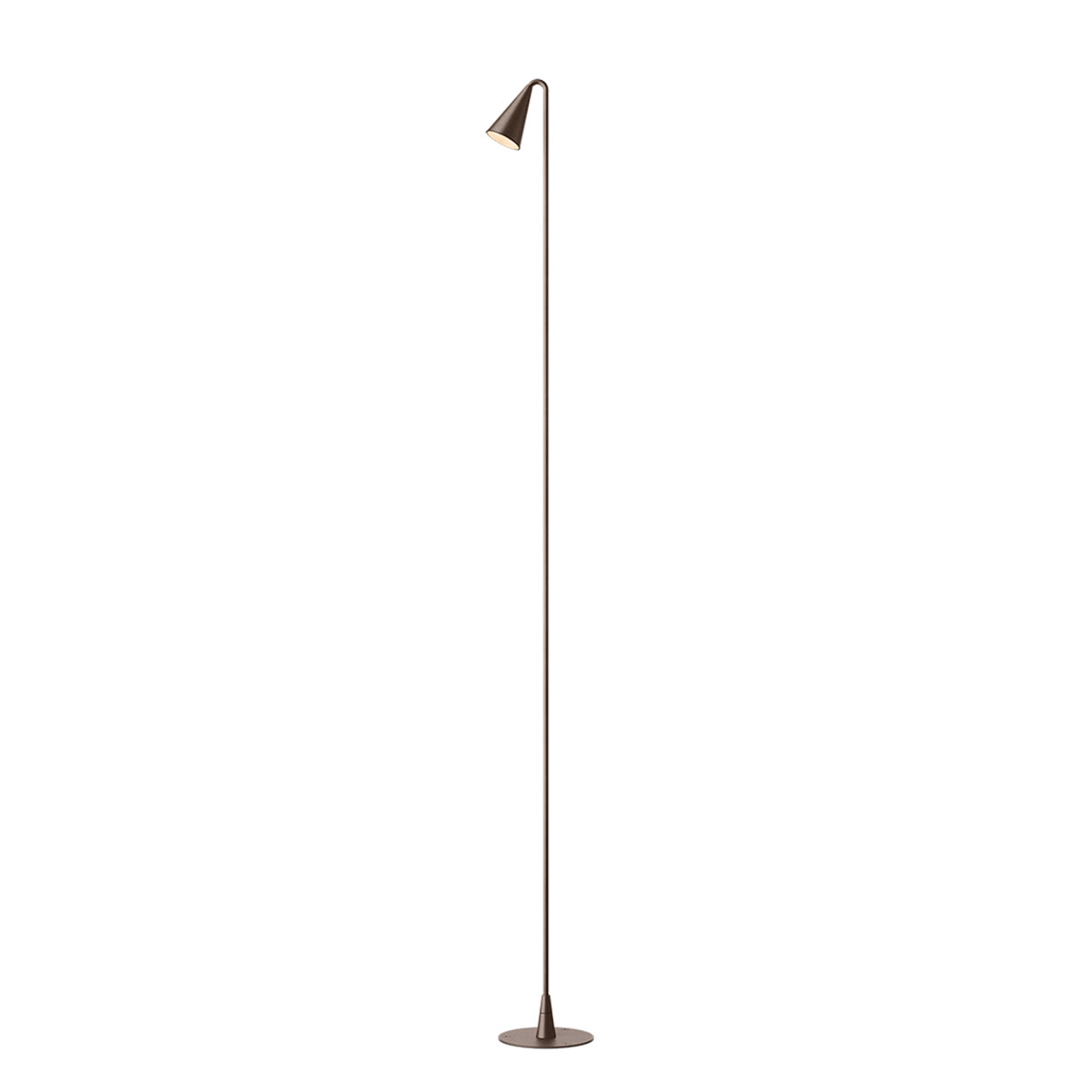 Vibia Brisa LED Außenleuchte, 1-flg., rostbraun matt, mit Einbauadapter