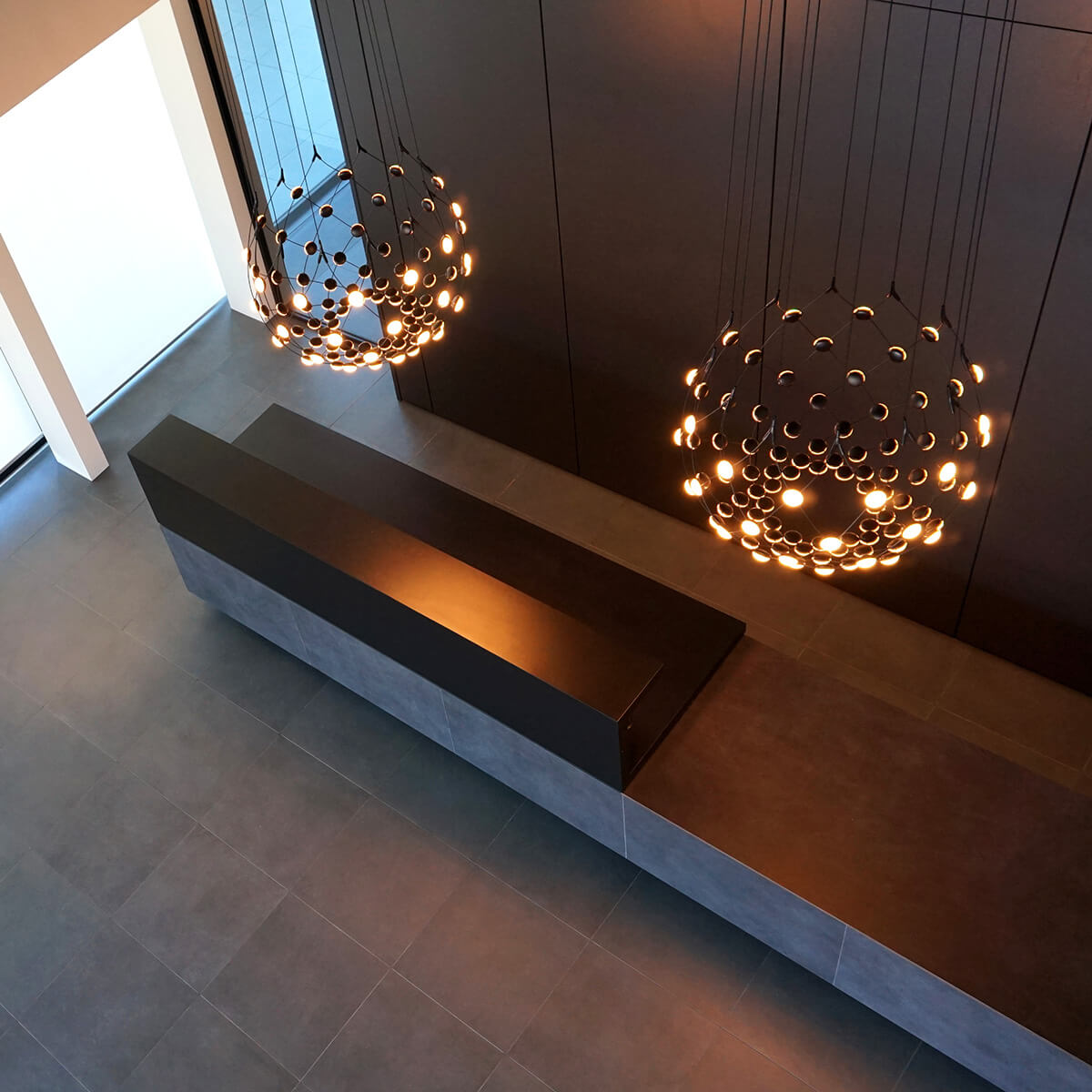 Luceplan Mesh LED Sospensione, Ø: 80 cm