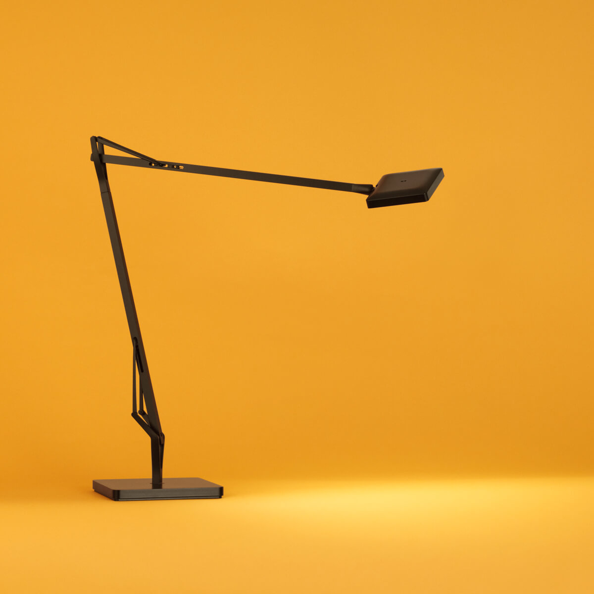 Flos Kelvin Edge Tischleuchte, schwarz glänzend