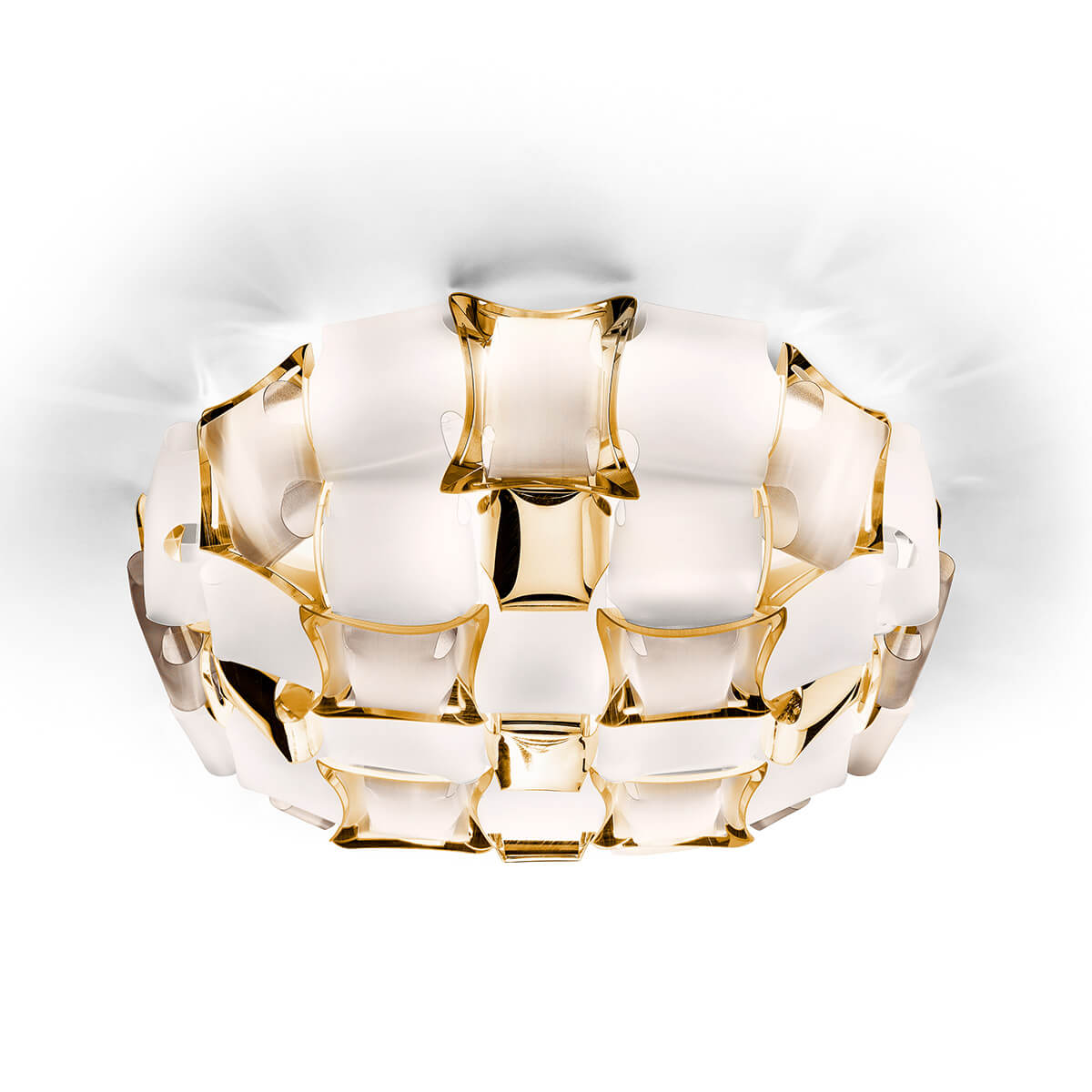 Slamp Mida Ceiling / Wall Medium, white/gold (weiß/gold)