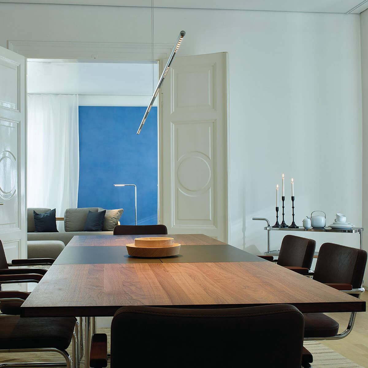 Tecnolumen Lum 195 LED Pendelleuchte, Chrom