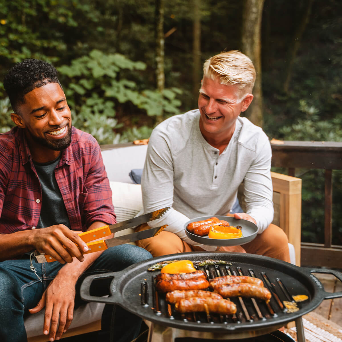 Bonfire Gusseisen-Grillrost mit Aufsatz
