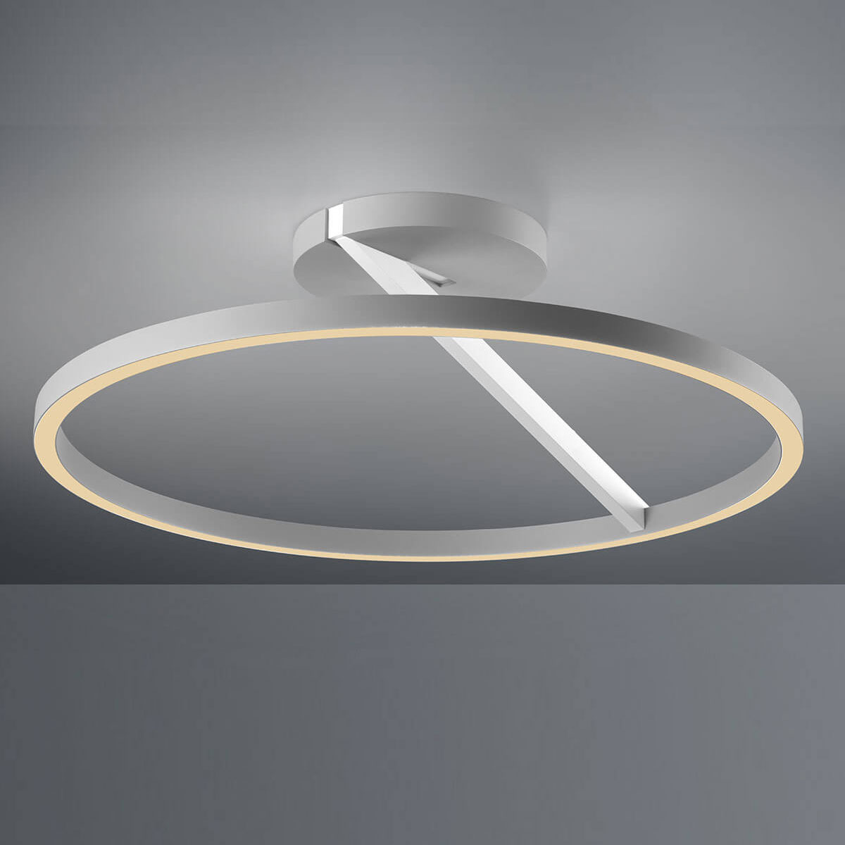 Escale Vision LED Deckenleuchte, mit Zigbee-Modul, weiß - Alu matt