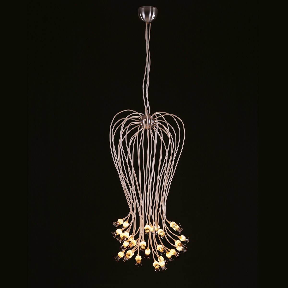 Serien.lighting Poppy Suspension Pendelleuchte, Schirme: Keramik, Arme: beige