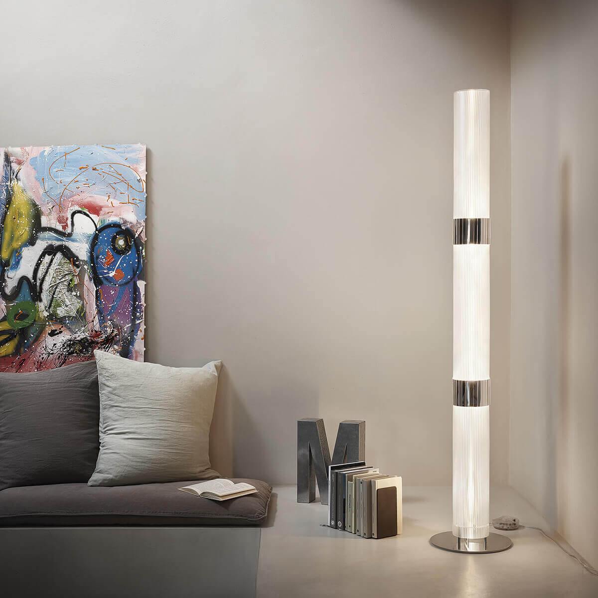 Slamp La Lollo Floor, prisma / Silber