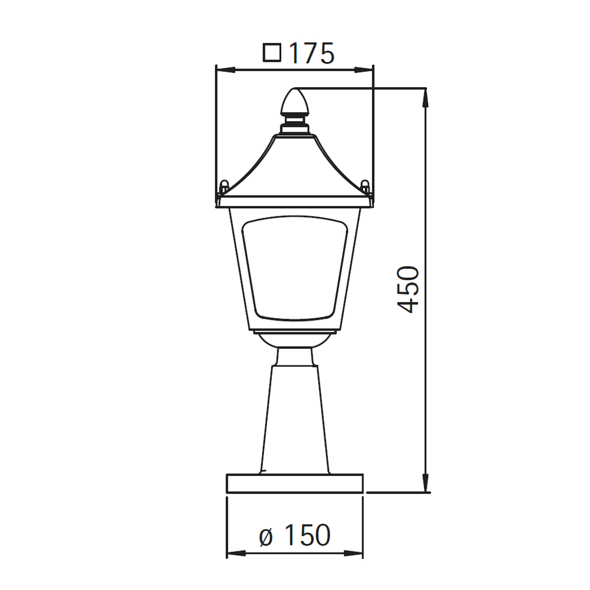 Albert Leuchten 0540 Sockelleuchte