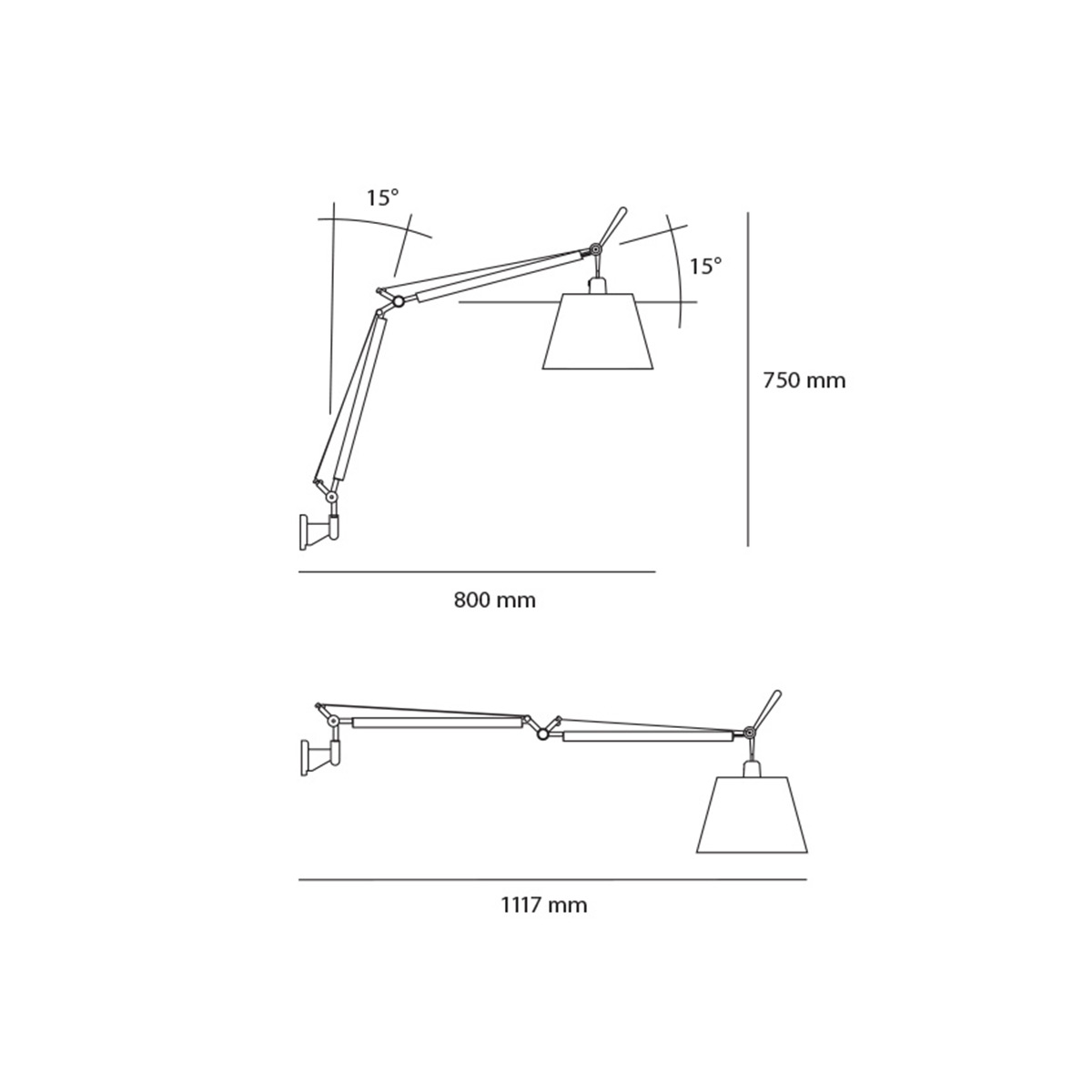 Tolomeo Basculante Parete