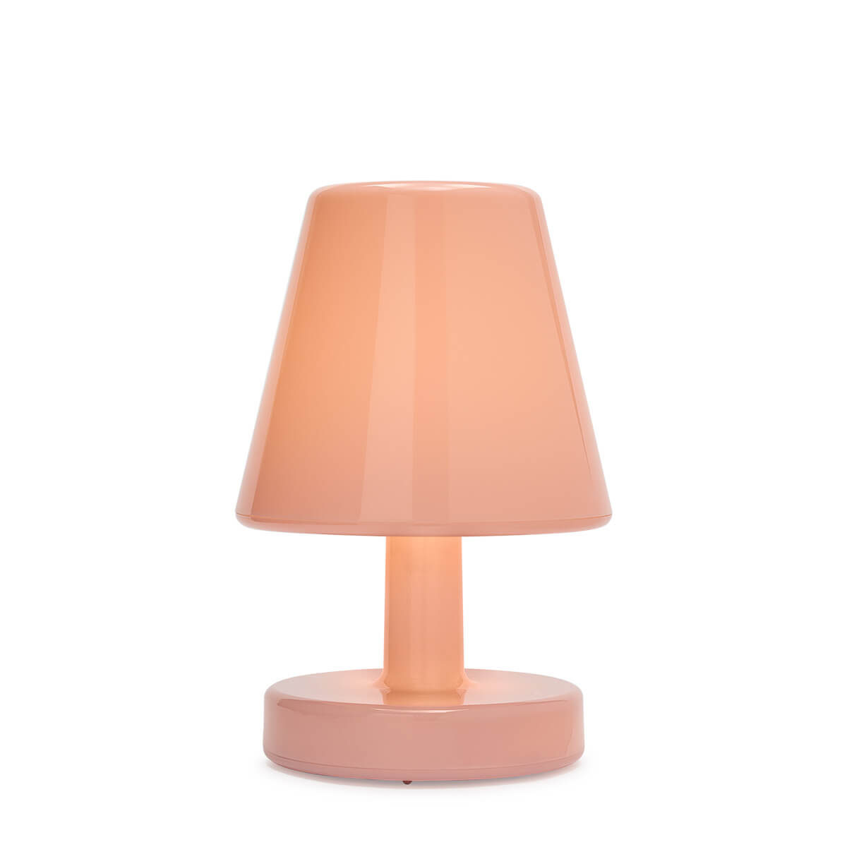 Fatboy Edison the Ambiance LED Akkuleuchte, Soft Pink (rosa) (eingeschaltet)