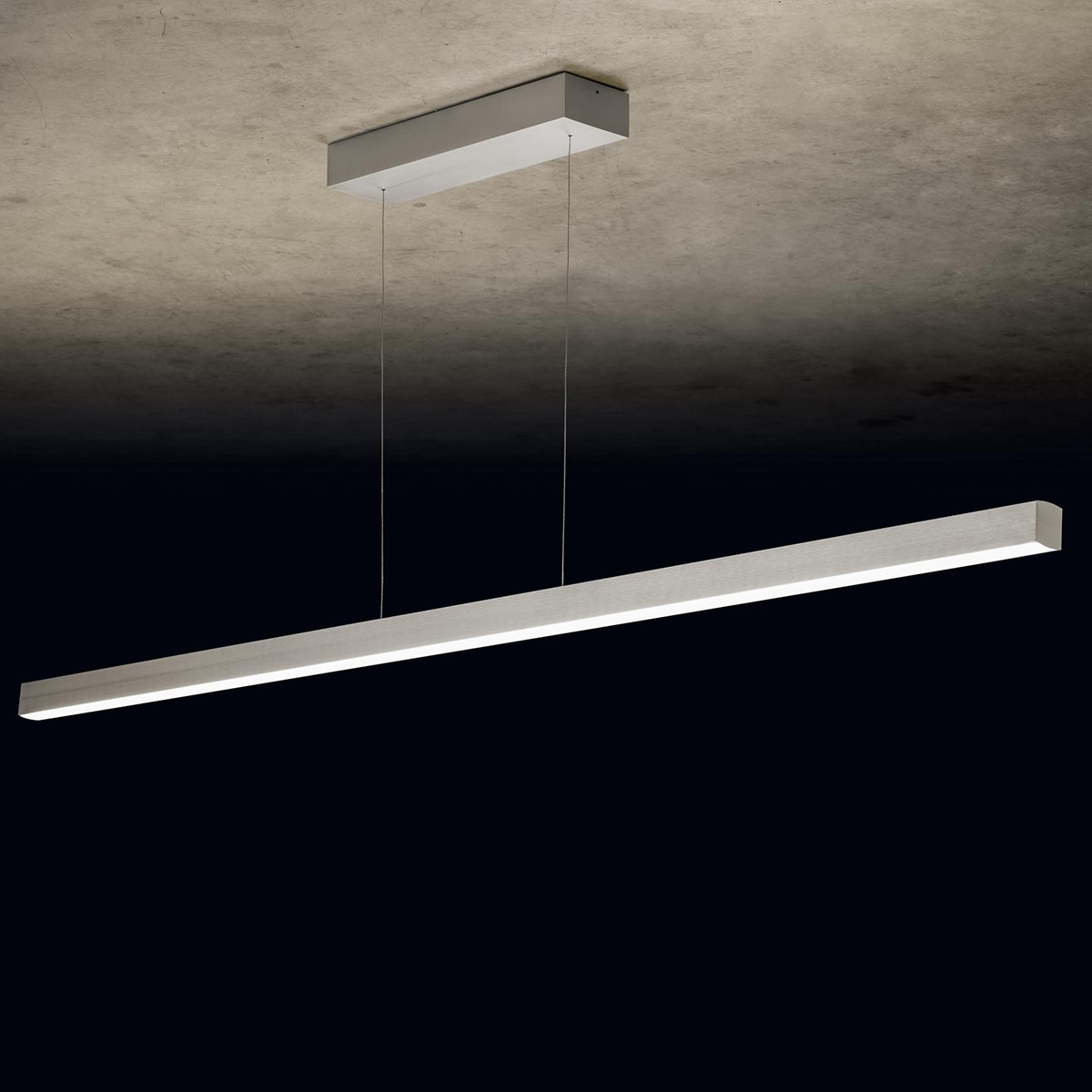Holtkötter Xena L LED Pendelleuchte, Silber matt