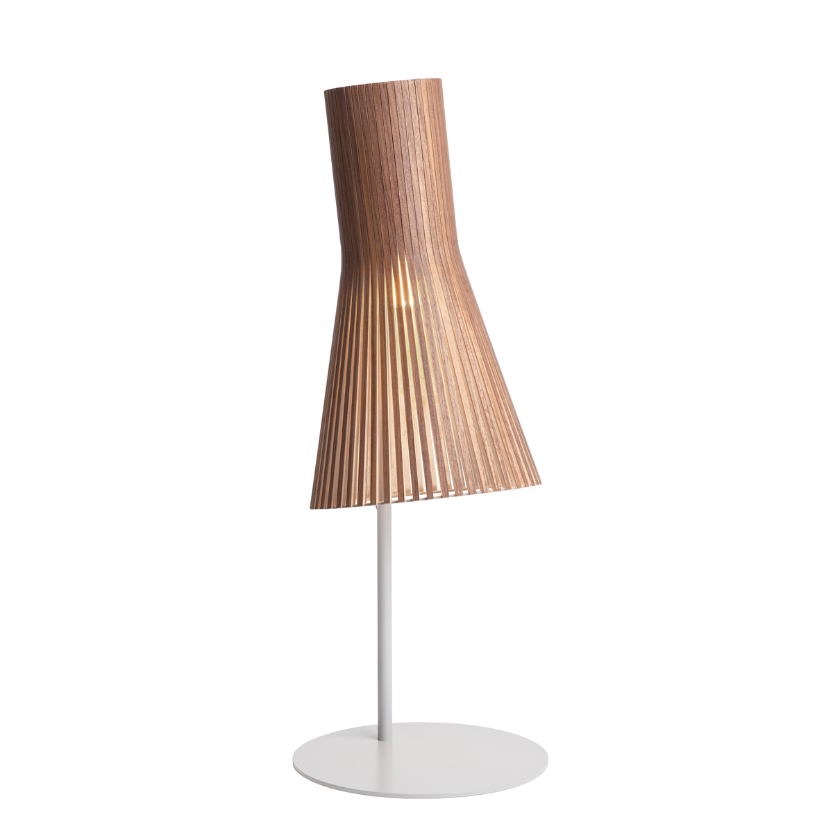 Secto Design Secto 4220 Tischleuchte, grau, Schirm: Walnussfurnier