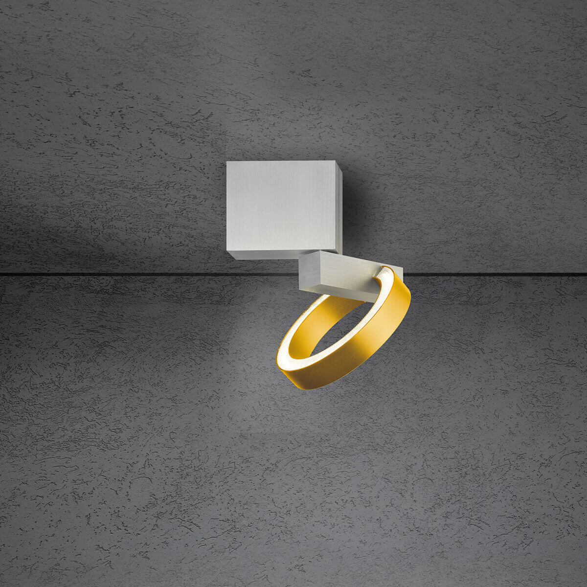 Alu geschliffen / Gold eloxal