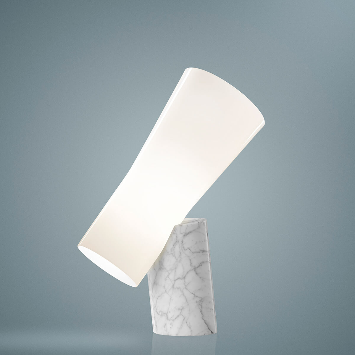 Foscarini Nile Tavolo, Carrara-Marmor weiß