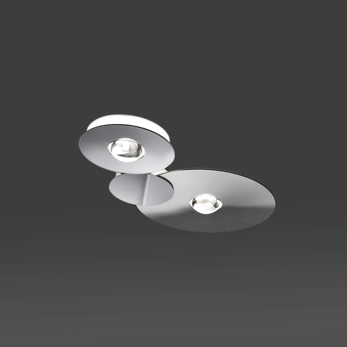 Lodes Bugia Double LED Deckenleuchte, Chrom
